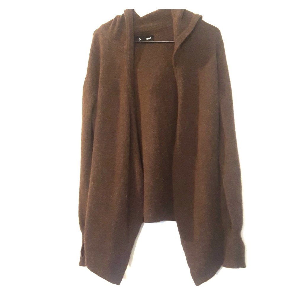 Betabrand black sheep wrap sweater